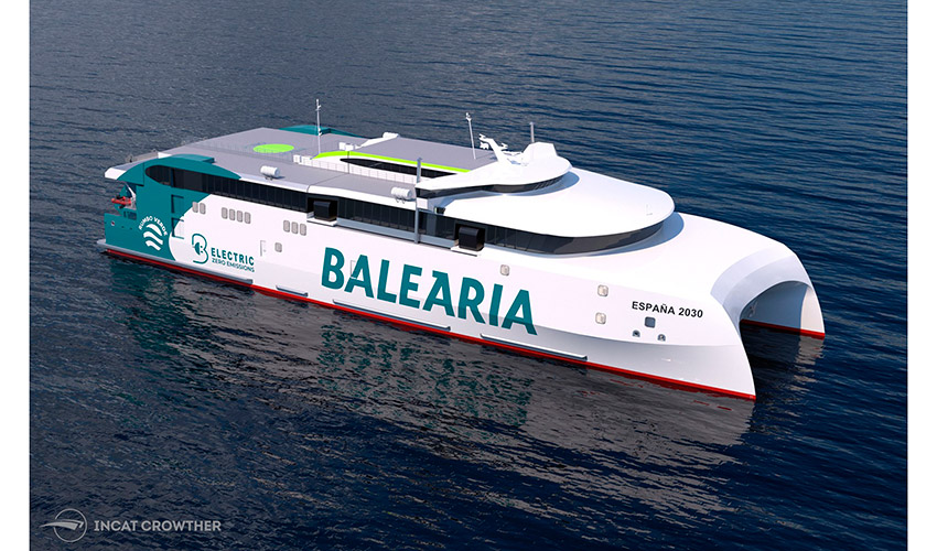 Foto de Baleria estrenar fast ferries elctricos con el sistema de seguridad JANUS