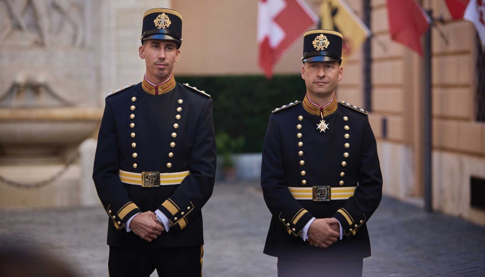 Presentaci�n del nuevo uniforme de representaci�n de la Guardia Suiza Pontificia. Foto: P�pstliche Schweizergarde
