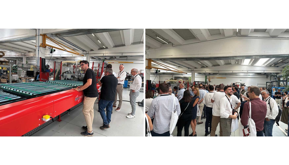 Durante el Open House tambin se visit la planta situada en Nonantola (Mdena) donde se encuentran las soldadoras...