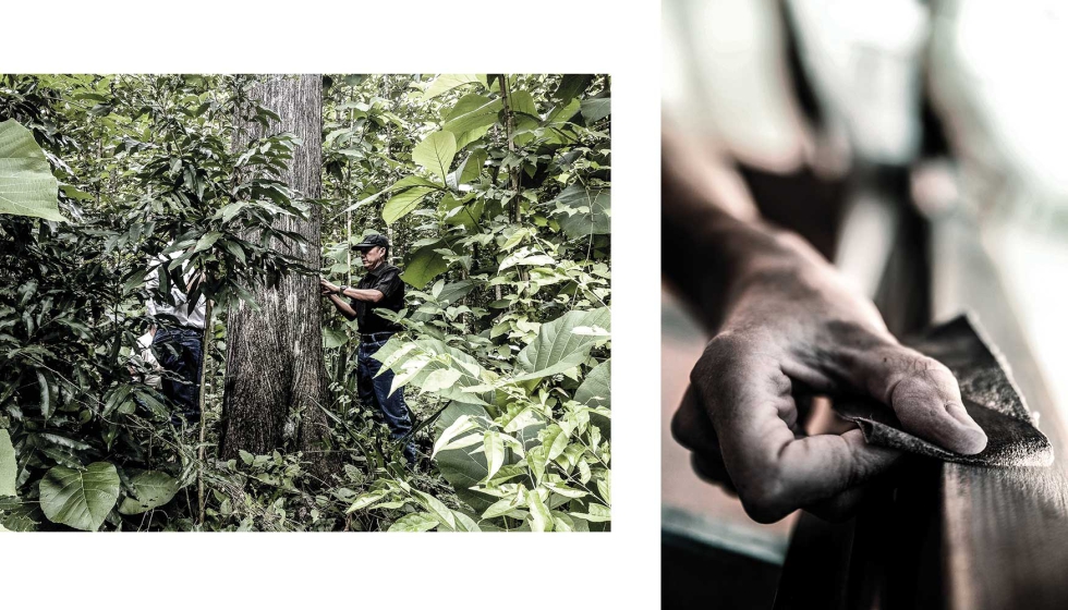 Cada pieza se fabrica exclusivamente con teca procedente de plantaciones gestionadas de forma responsable... Cada pieza se fabrica exclusivamente con teca procedente de plantaciones gestionadas de forma responsable...