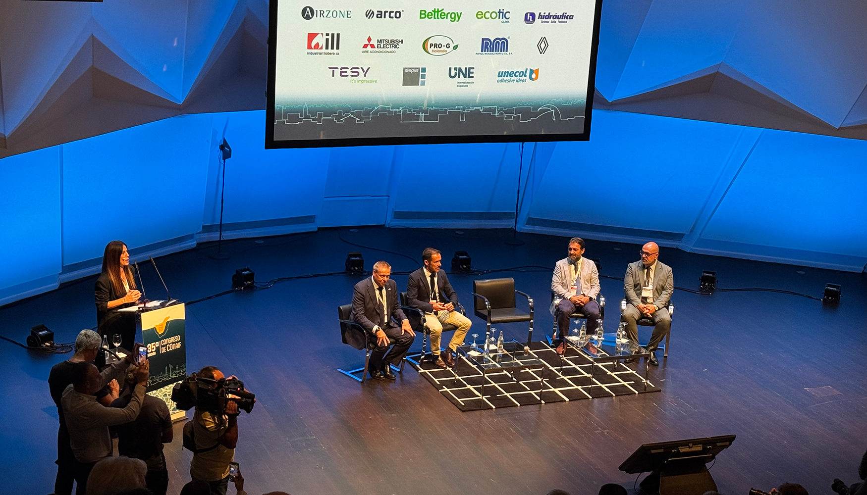La inauguracin del 35 Congreso Conaif cont con la participacin del presidente de la Confederacin, Francisco Alonso; Mariano Hernndez...