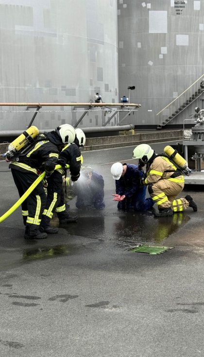 Rodaje de la pelcula A+A 2025 en las instalaciones del Chemiepark Marl. Foto: Timo Fabender