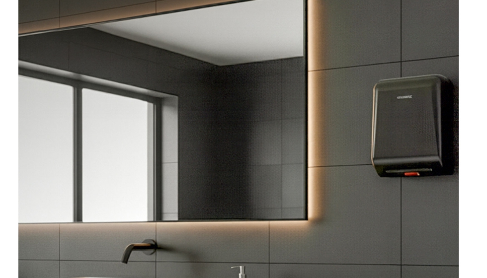 Secamanos Exo Slim, una soluci�n dise�ada espec�ficamente para espacios que exigen bajos niveles de sonoridad, como hospitales...