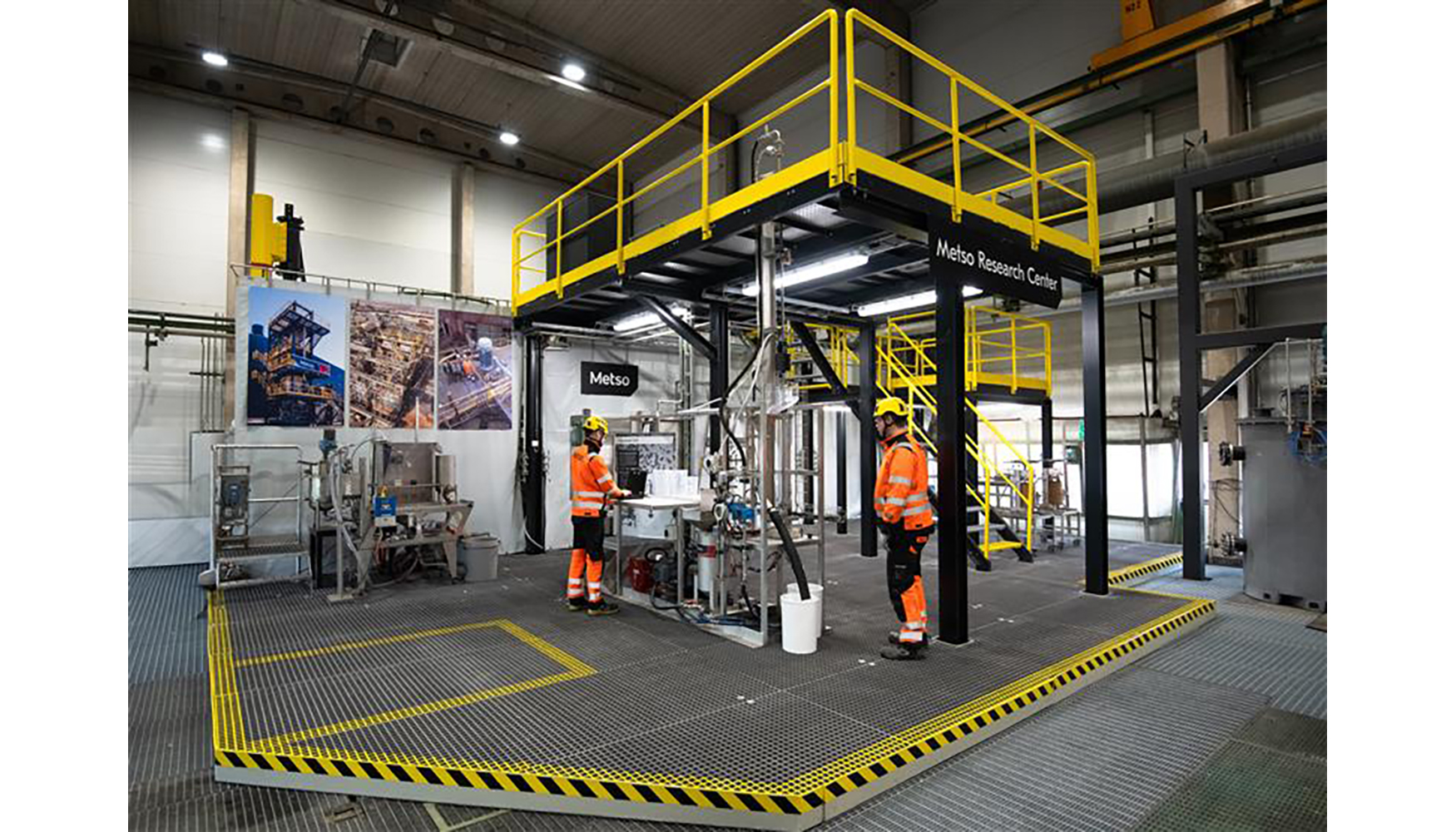 La unidad de laboratorio Concorde Cell en el Centro de Investigacin de Metso en Pori