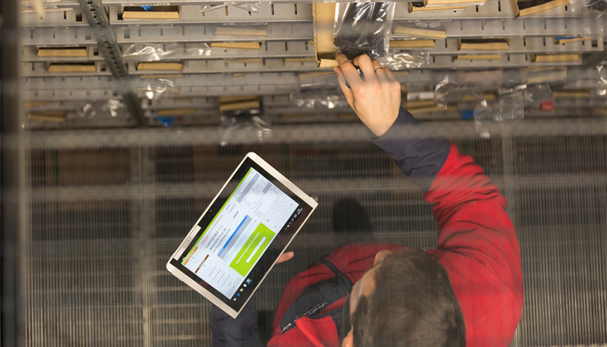 Se implant un Sistema de Gestin de Almacenes (SGA) propio, acompaado de tabletas...