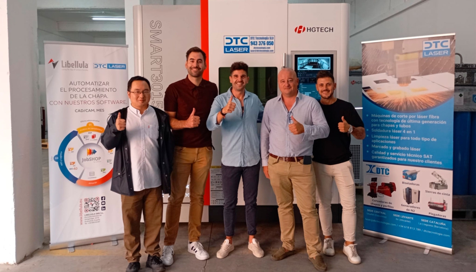 Representantes del fabricante HGT, Libellula y DTC Laser...