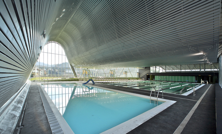 Vista interior de la piscina del Palacio de Deportes Juan Carlos Beiro