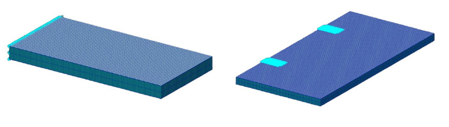 Figura 3 - Ejemplos de modelos estudiados con simulaciones FEM