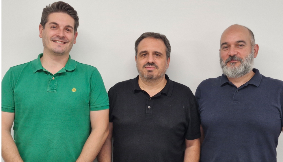 De izq. a der.: Diego Muiz, lex Peral y Diego Garca (Dto. Tcnico DOMO)