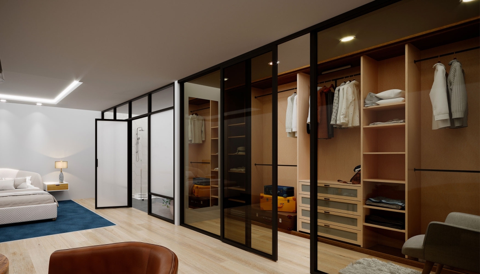 La serie E-30, de Extrual, est indicada para puertas correderas, divisorias de vidrio y tabiques mviles en espacios interiores...