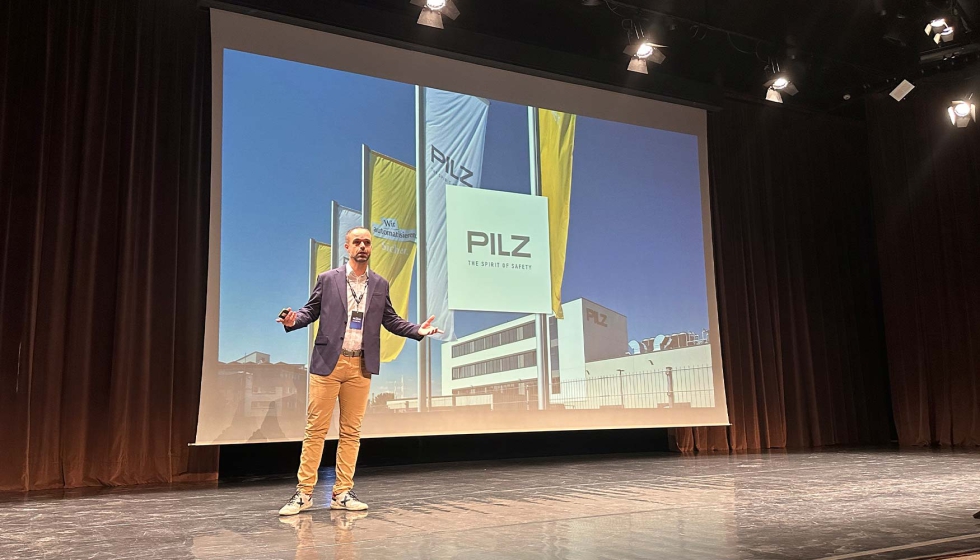 David Costa, de Pilz, durante su intervenci�n