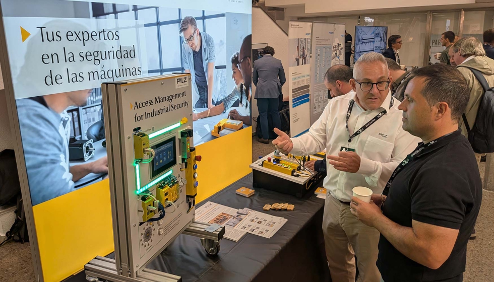 Espacio de Pilz en la zona expositiva de Nexus Barcelona