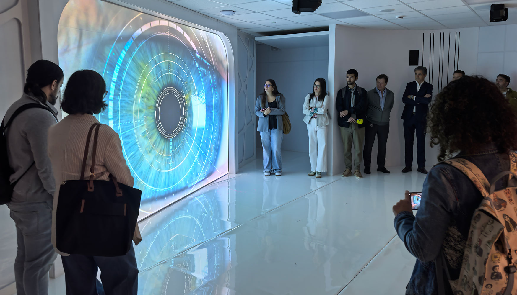 Un momento de la presentacin de la IA al servicio de la industria y el espacio PRISMA en la visita a CTIC..