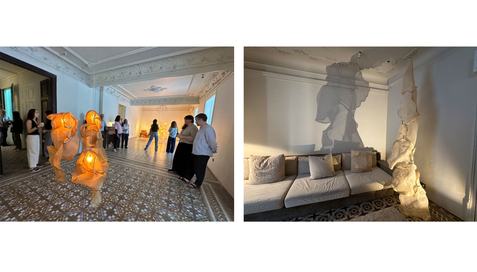 Dos detalles de las piezas creadas por Eliurpi y que se pudiern ver en La Culture House en el marco de la Barcelona Design Week...