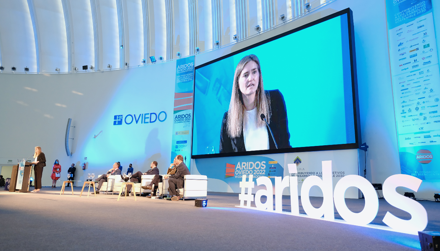 Intervenci�n de Sara Aagesen, ministra para la Transici�n Ecol�gica y el Reto Demogr�fico, durante la �ltima edici�n del Congreso Nacional de �ridos...