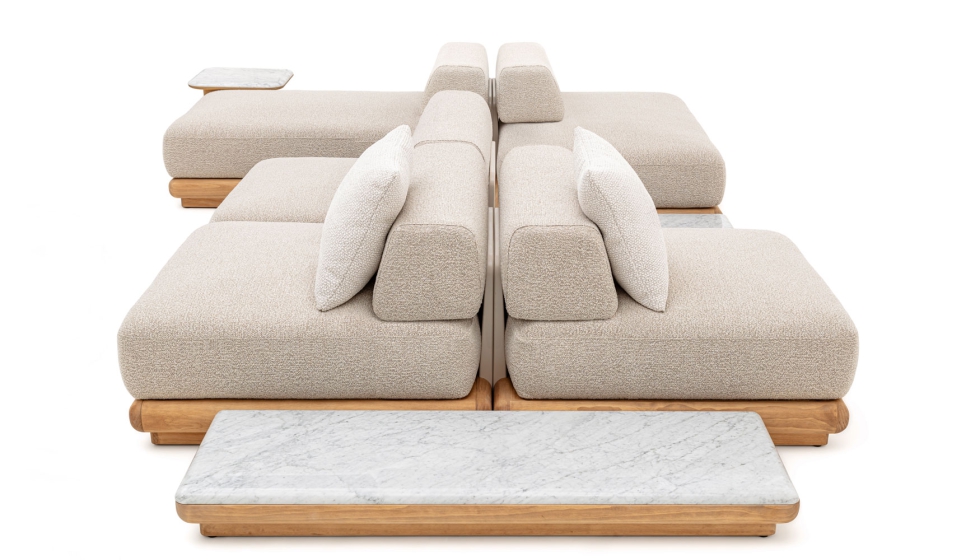 El sof modular taca diseado por Carlo Colombo para Talenti ser una de las novedades ms remarcables en interihotel BCN25...