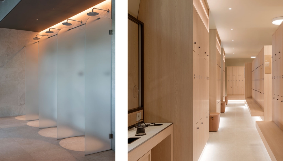 La luminaria Tara destaca en las zonas m�s �ntimas; mientras que en salones y zonas de descanso se combinaron lineales como Rubber...