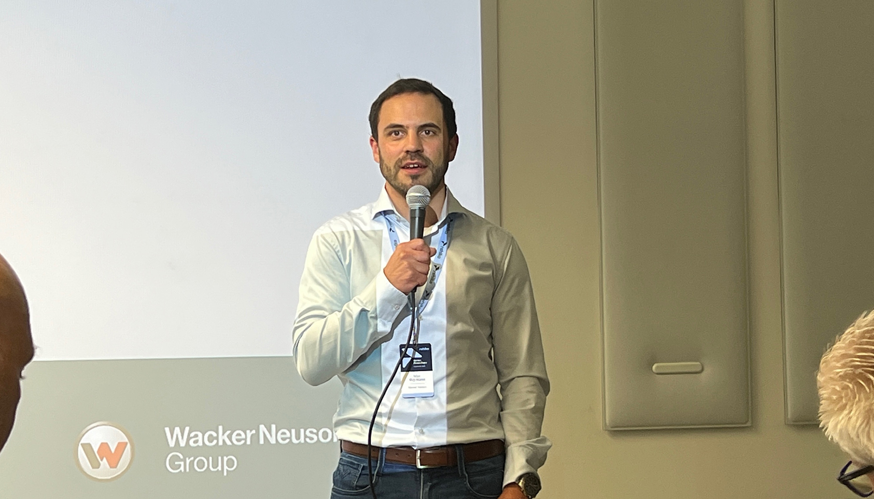 Max Weymann, gerente de proyectos tcnicos de Wacker Neuson