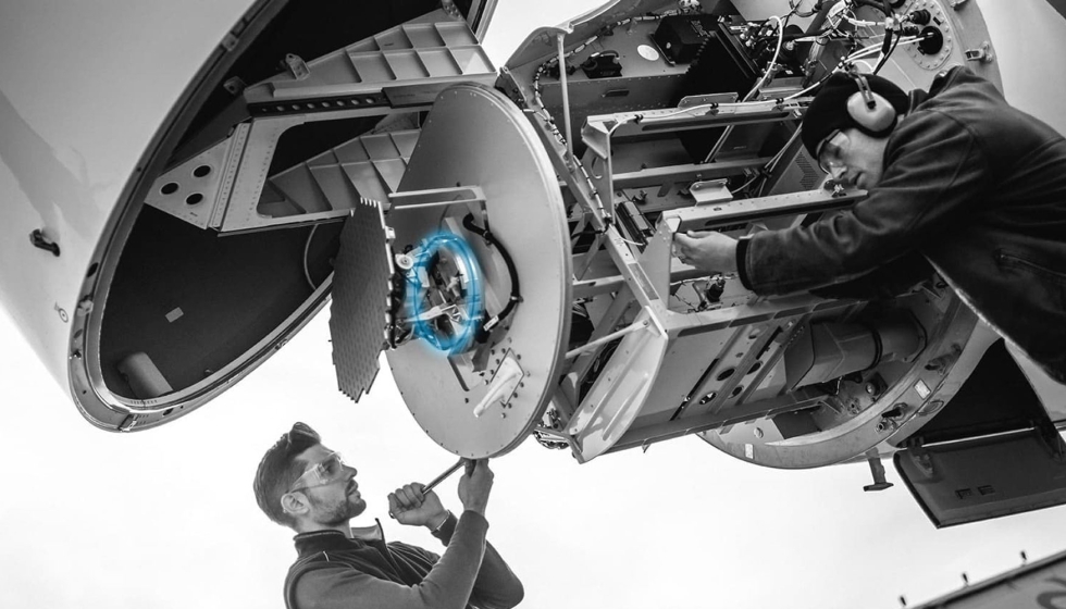 Rodamiento ligero para montar una antena de radar (Shutterstock)