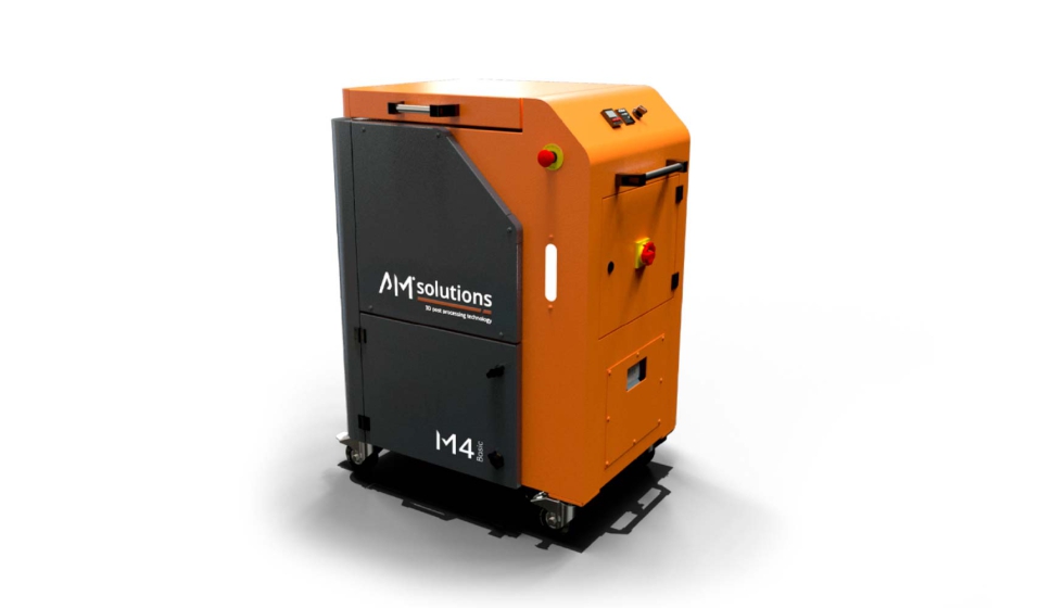 M4 Basic es un equipo para el postprocesado automatizado de piezas impresas en metal y plstico