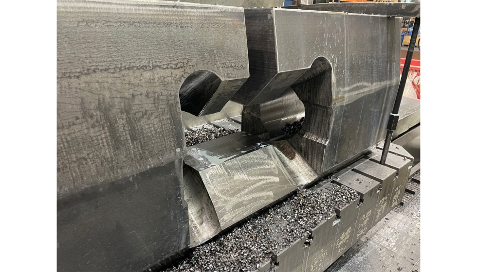 Las piezas cortadas con soplete de Jebens se sometieron a un procesamiento mecnico adicional en Haeusler. Foto: Jebens