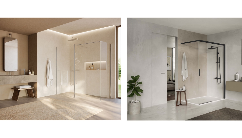 Foto izquierda: Serie Libero 4000 incluye puertas correderas, giratorias, plegables y pivotantes...