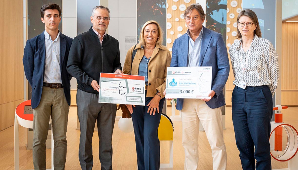 De izq. a dcha.: Carlos Garca Aluja y Fernando Zubero (Imcoinsa), Carmen Rubio y Alejandro Ehlis (Ehlis) y Emma Perrier (San Juan de Dios)...