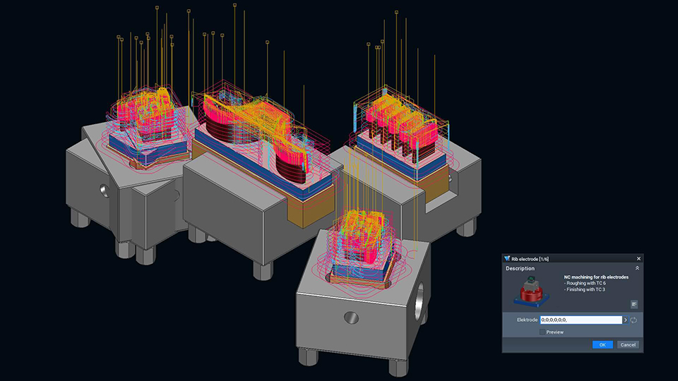 Uma aplicao perfeita para o processamento em lote com SmartOps: design e fresagem de eltrodos