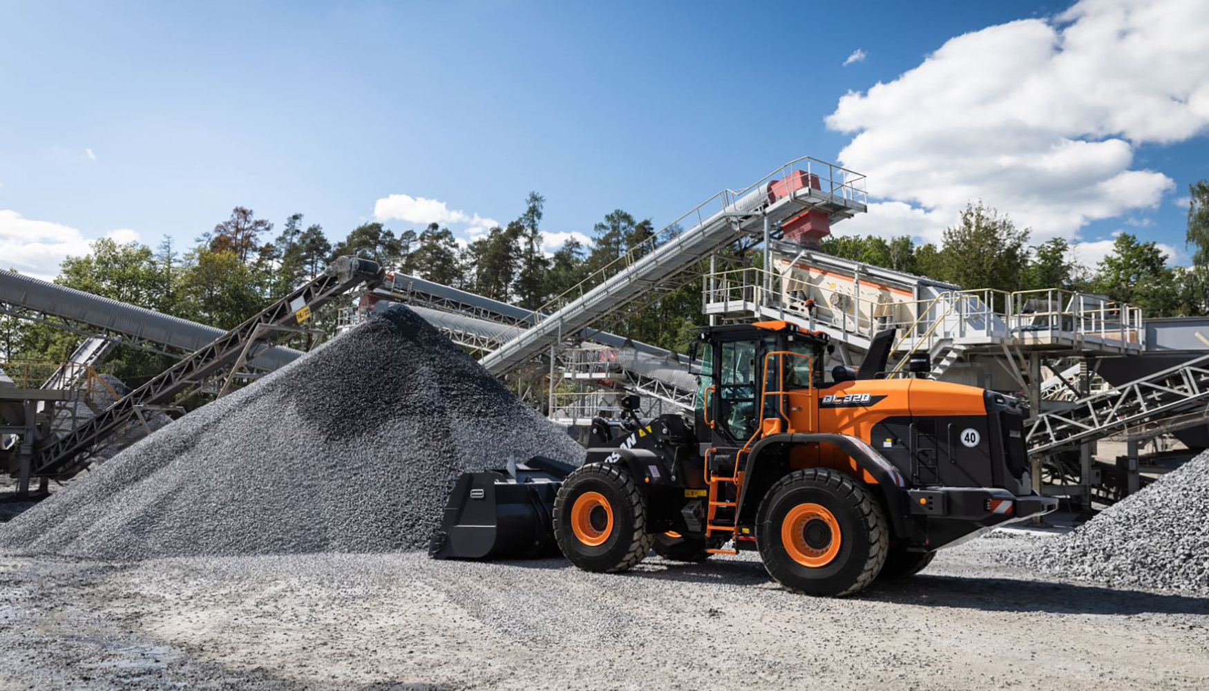 La pala cargadora Develon DL320-7 ser� una de las m�quinas en exposici�n