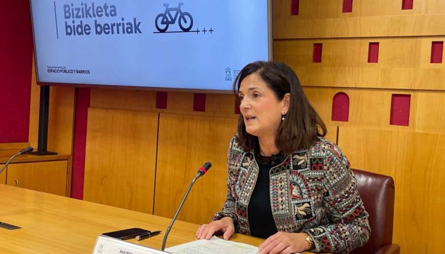 La concejala de Espacio P�blico y Barrios del Ayuntamiento de Vitoria-Gasteiz, Beatriz Artolazabal