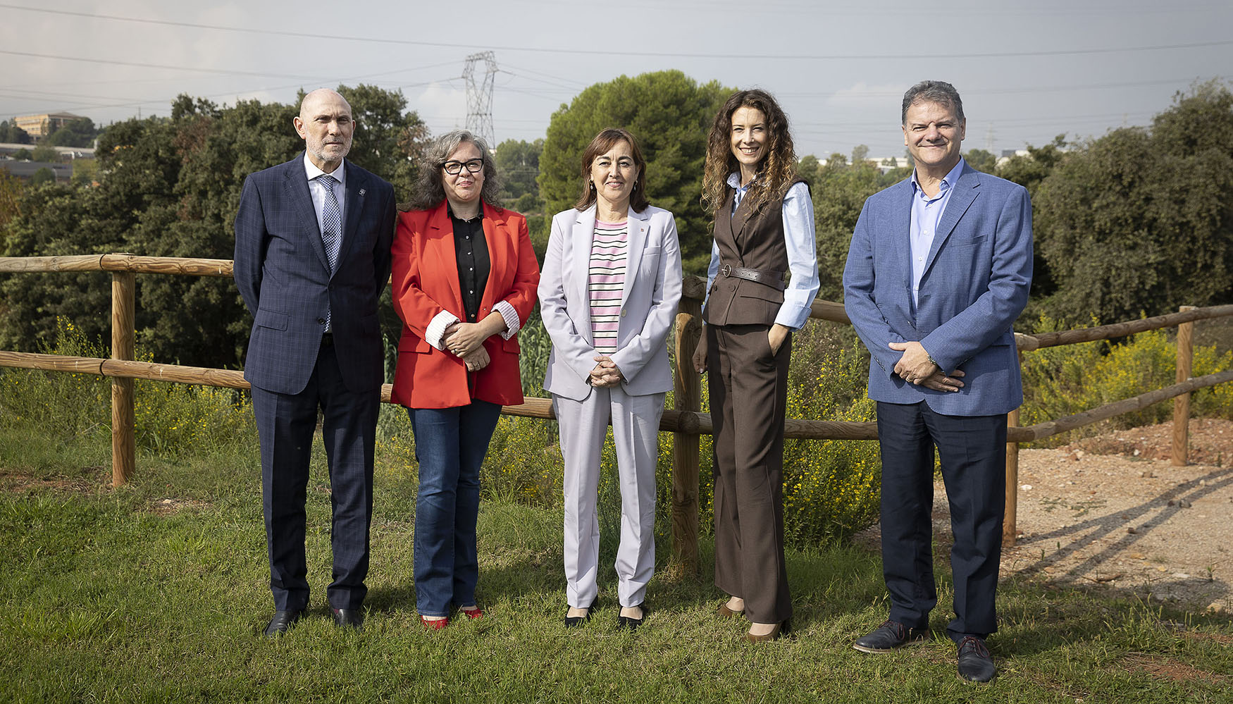 De izquierda a derecha, Llu�s Calvo, delegado institucional del CSIC en Catalunya; Gemma Rodr�guez...