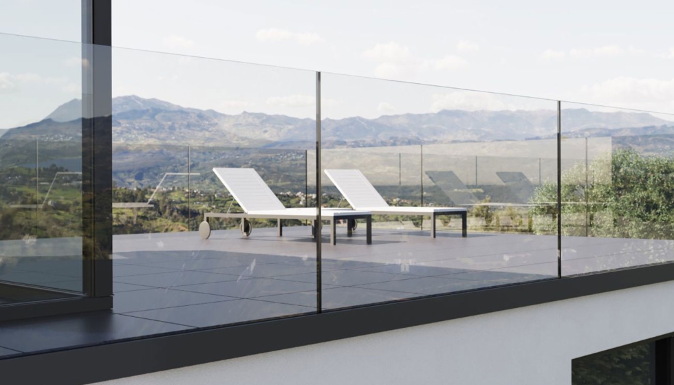 Glass Rail PRO, sistema de barandilla de vidrio. � Exlabesa Building Systems, S. A. U
