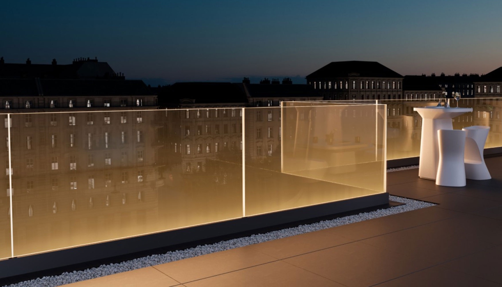 Glass Rail PRO con iluminaci�n LED � � Exlabesa Building Systems, S. A. U