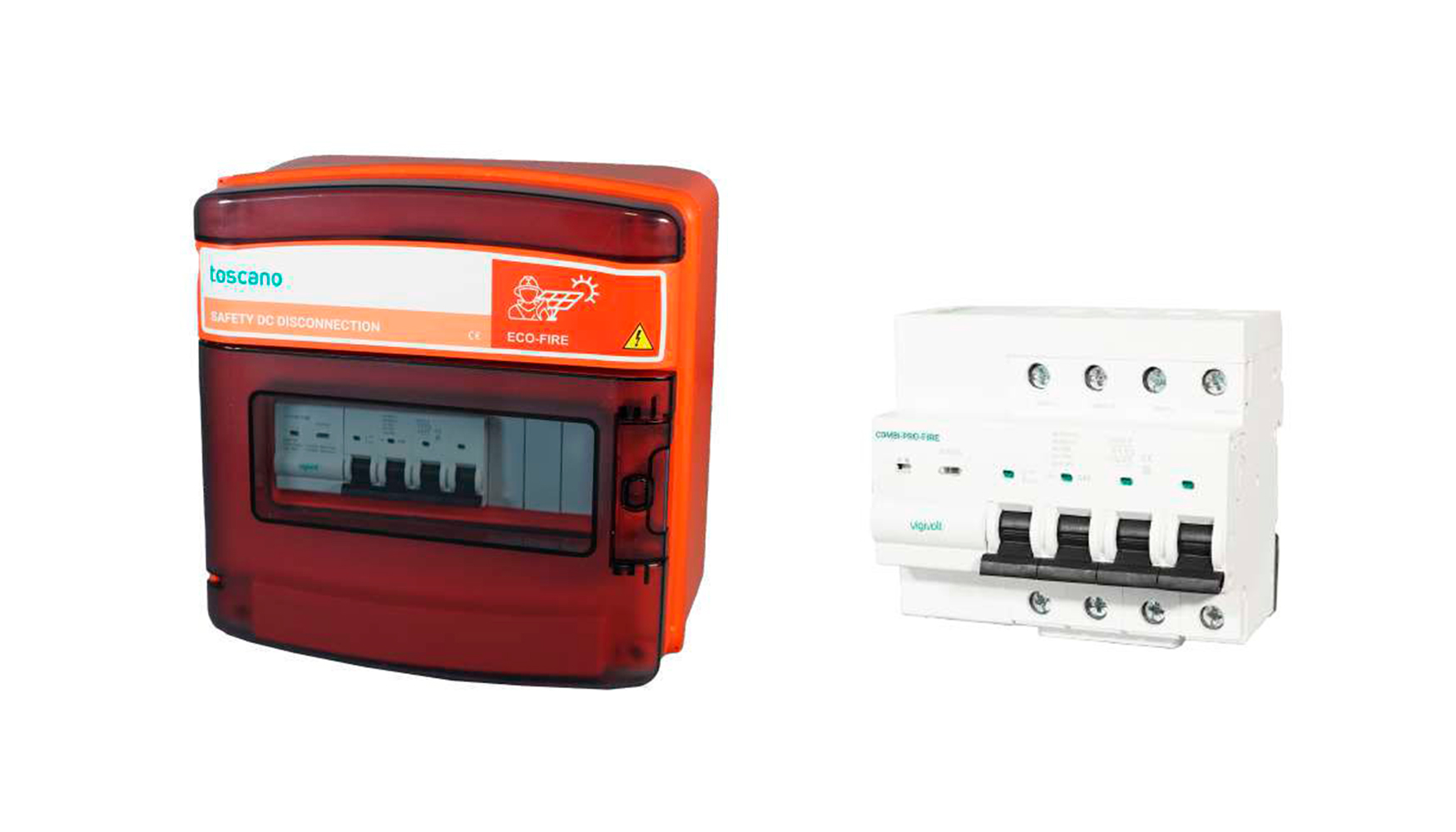 El Combi-Pro-Fire est disponible en versiones de 1000 VDC y 1500 VDC, con opcin de montaje en cuadro Eco-Fire y versin premontada...