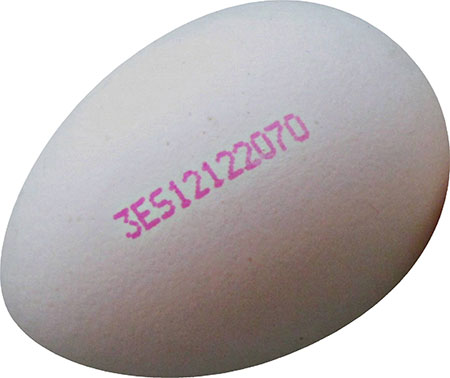 Los equipos Hitachi RX permiten marcar 8 huevos por segundo