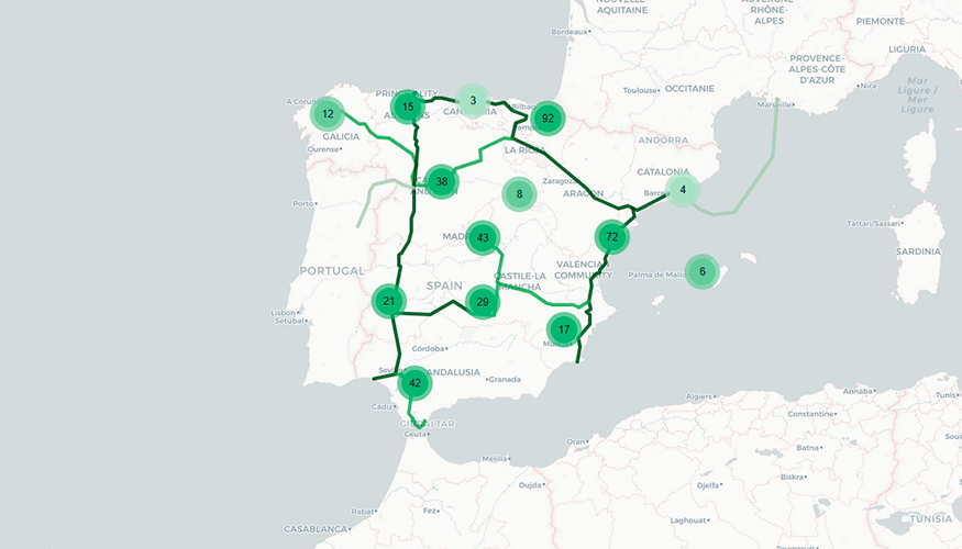 Mapa actualizado con los proyectos de H2 en nuestro pa�s