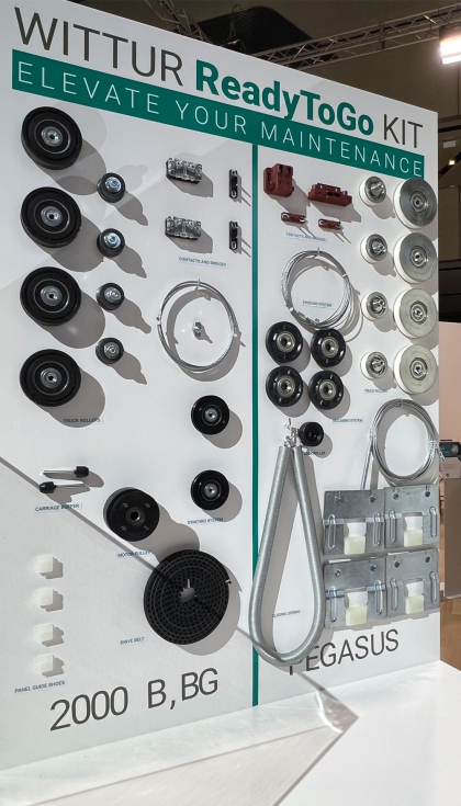 Wittur destac la importancia de utilizar piezas originales, con desarrollos que facilitan el trabajo de los instaladores...