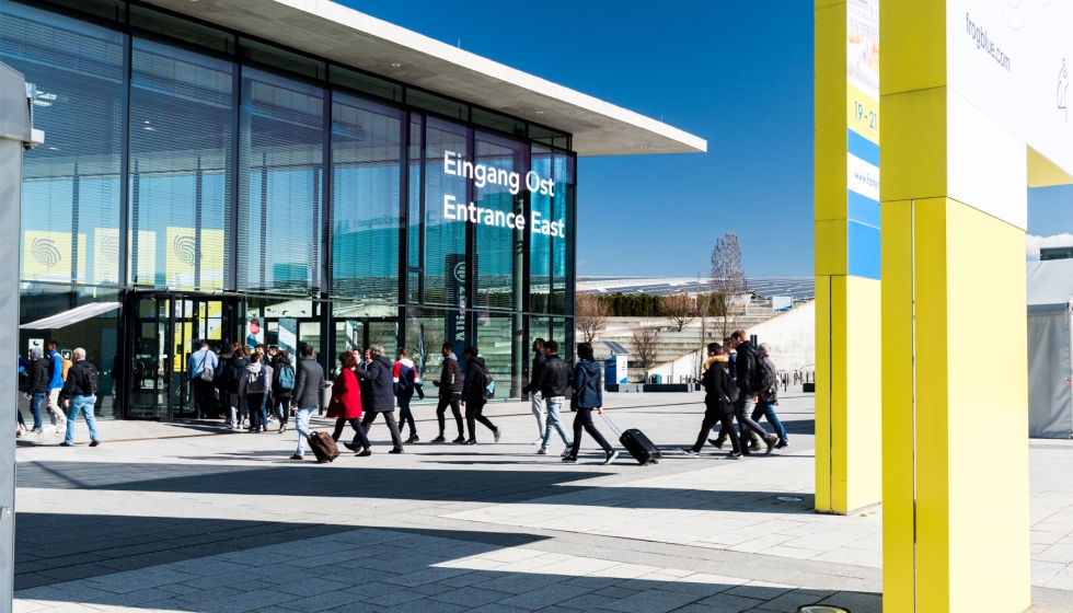 Entrada este del recinto de Messe Stuttgart. Foto: Messe Stuttgart
