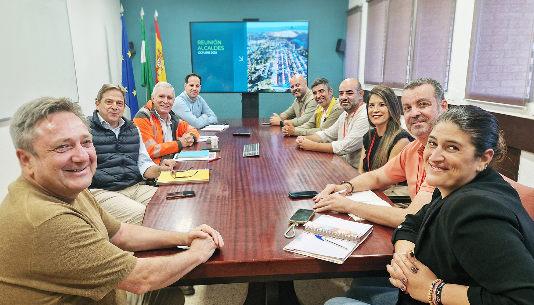 Reuni�n de Atalaya Riotinto con los alcaldes de la Cuenca Minera