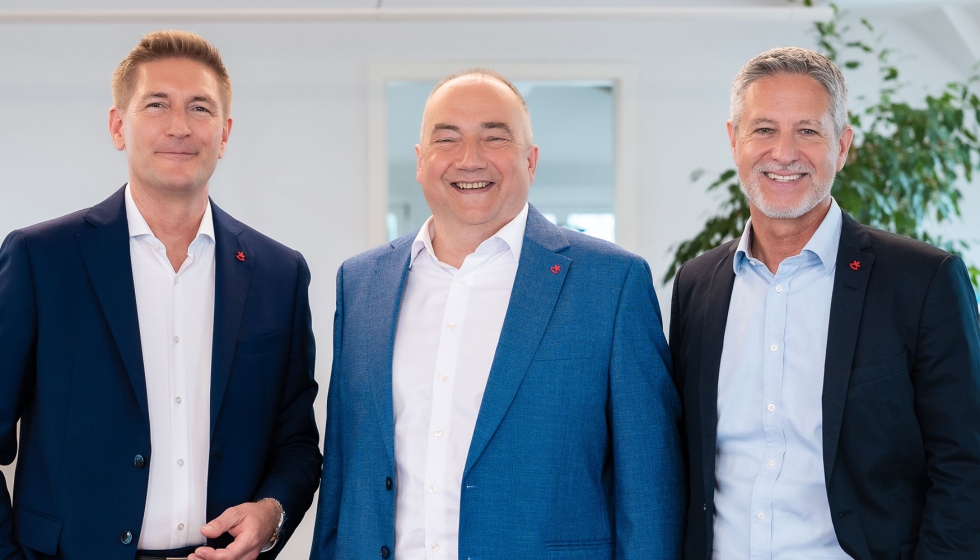 Florian Hess, Jens Pflger y Christian Ulrich, miembros del consejo ejecutivo de Spielwarenmesse eG