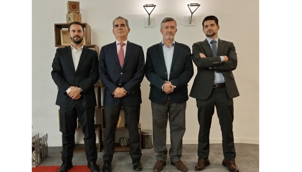 Ignacio Gamboa, Javier Sigenza, J.I. Beltrn y Armando Nevado (en representacin de Yago Monteoliva)