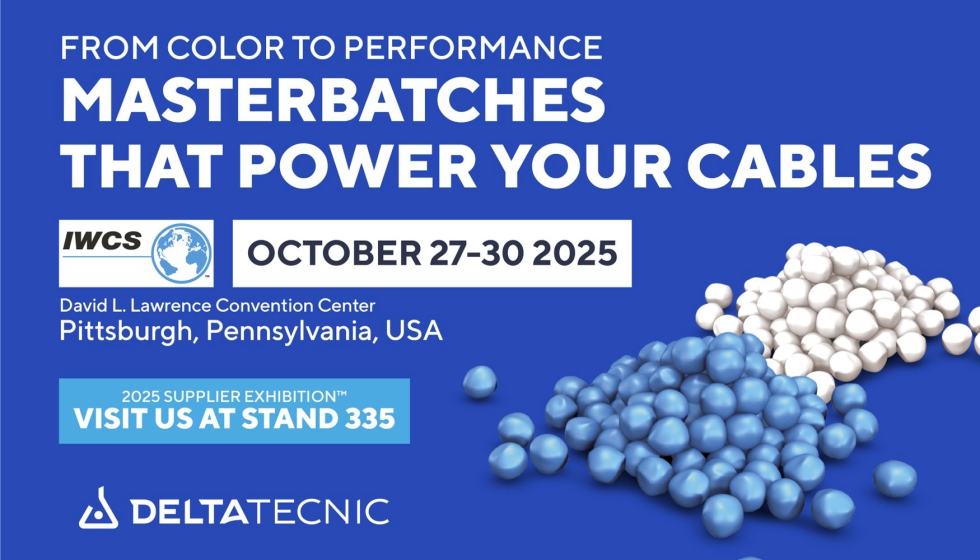 La International Cable Connectivity Symposium 2025 en la que Delta Tecnic participar� con sus soluciones en masterbatch de color y aditivos...