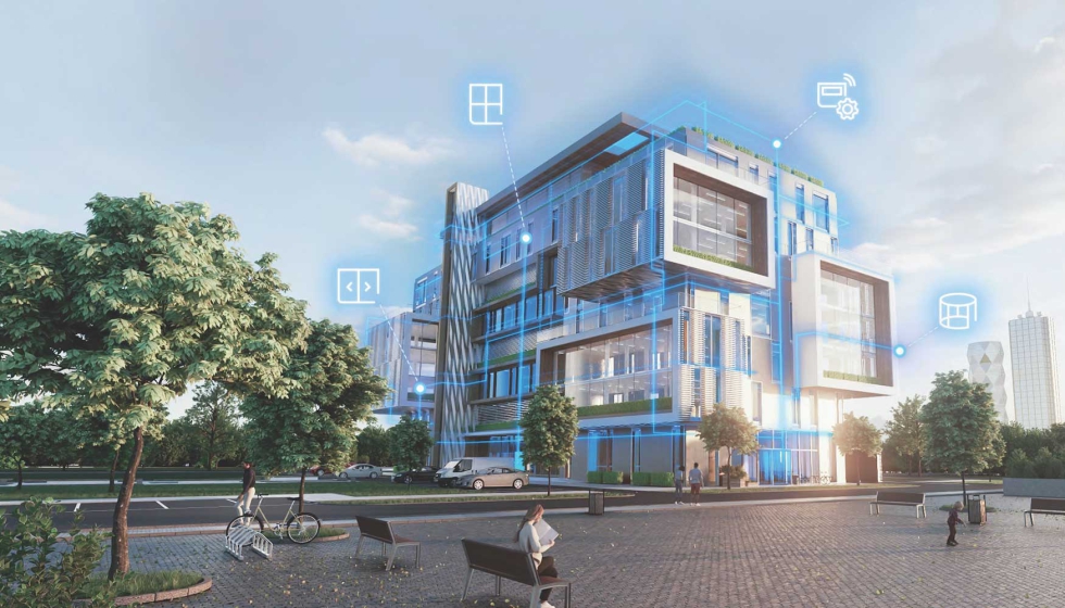 Para conseguir la mxima eficiencia de la envolvente arquitectnica, es necesario integrarla en el Sistema de Gestin Automtica del Edificio (BMS)...