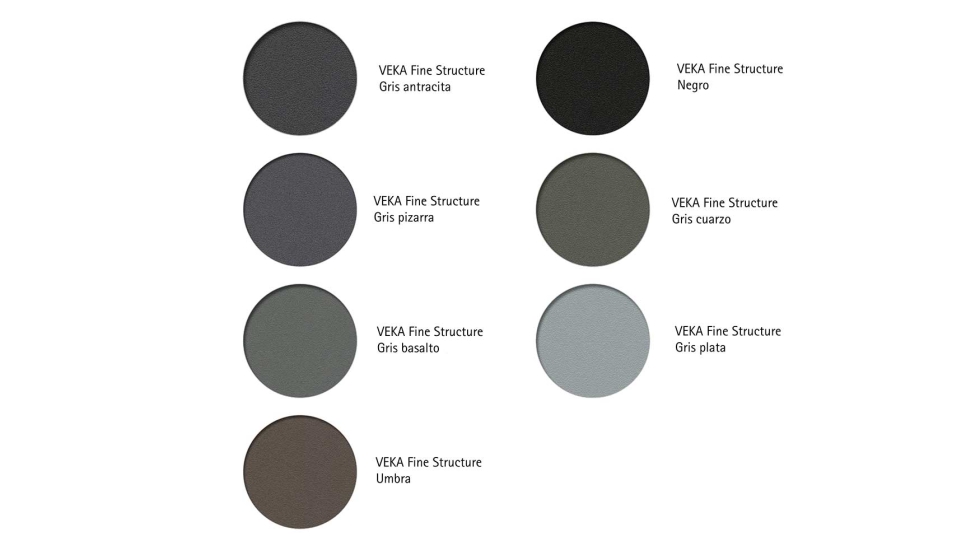 Gama de acabados VEKA Fine Structure