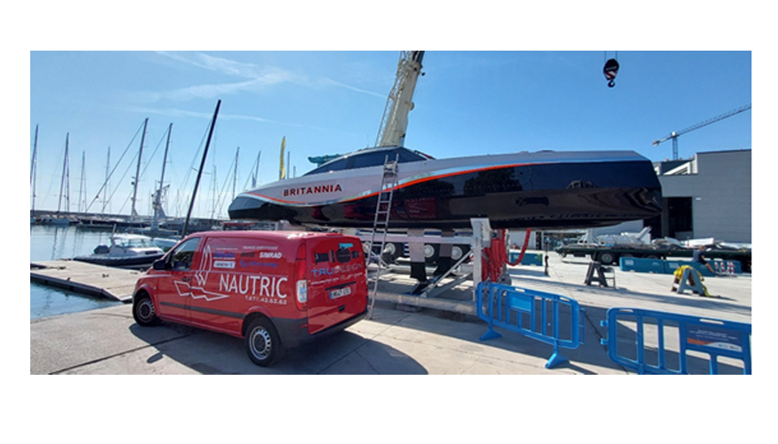 En la 37 Copa Amrica celebrada en Barcelona, Nautric trabaj con diferentes equipos participantes, como INEOS Britannia...