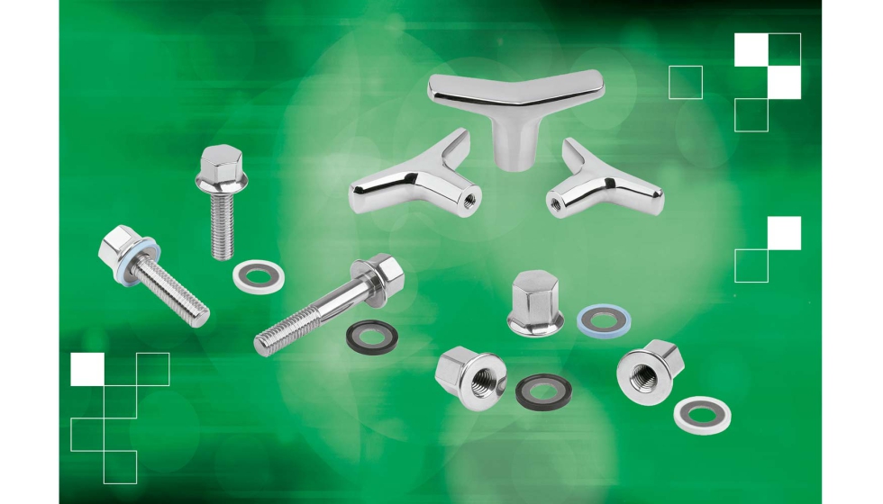 Adem�s de las arandelas de junta y apoyo Hygienic Usit...