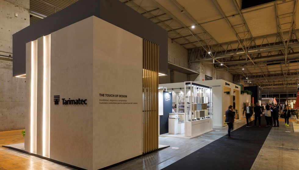 Imagen exterior del stand de Tarimatec en interihotel BCN25 dise�ado por 118 Studio Works