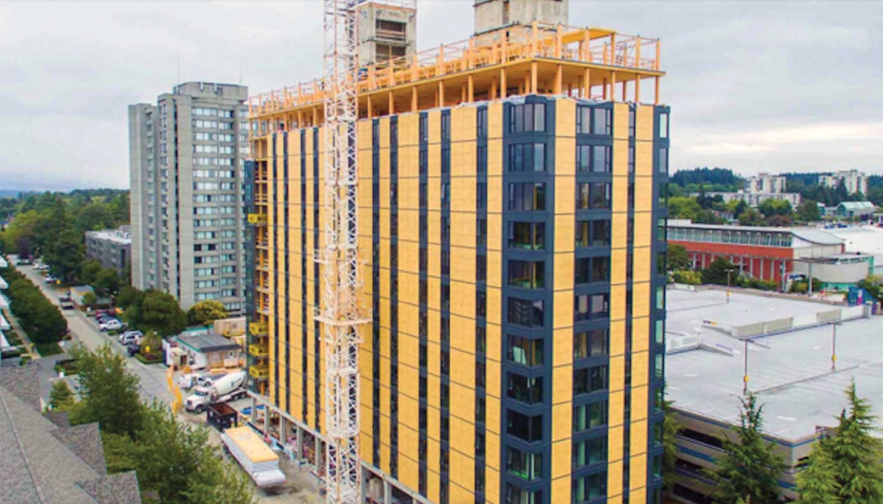 UBC's Brock Commons, residencia de estudiantes en Vancouver, Canad