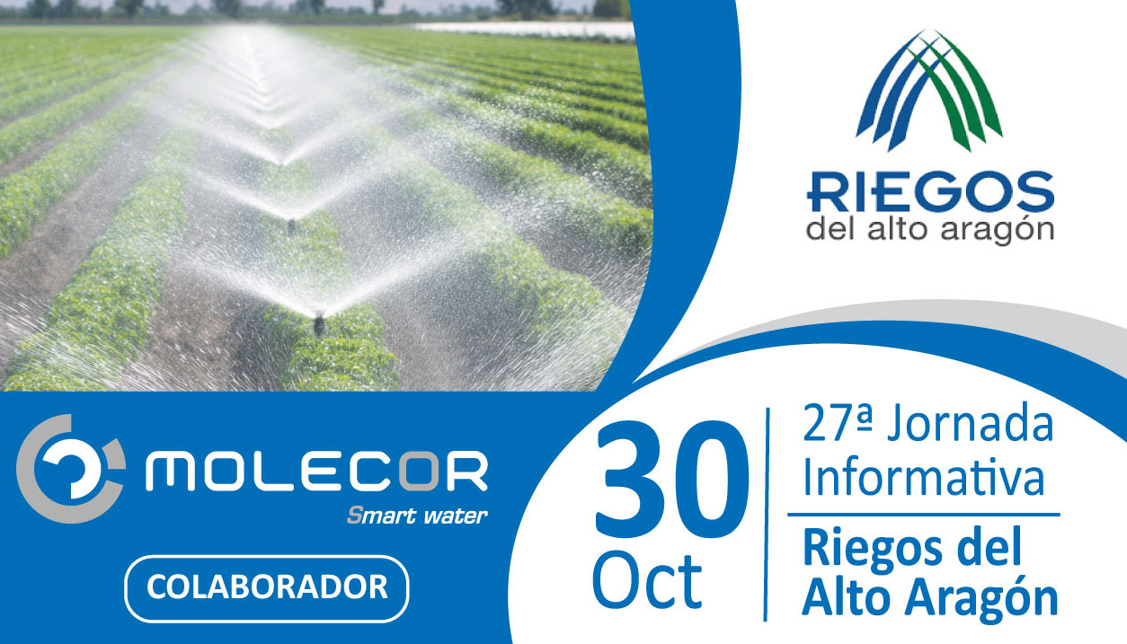Cartel de la 27� Jornada Informativa, organizada por la Comunidad General de Riegos del Alto Arag�n