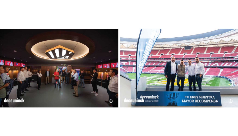 La jornada del Deceuninck Day concluy� con una visita a al estadio Riyadh Air Metropolitano